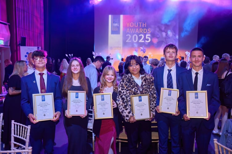 The students at the Pride of Somerset Youth Awards